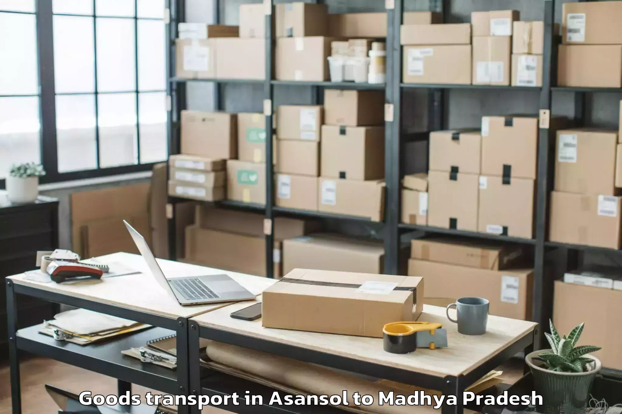 Easy Asansol to Mandleshwar Goods Transport Booking